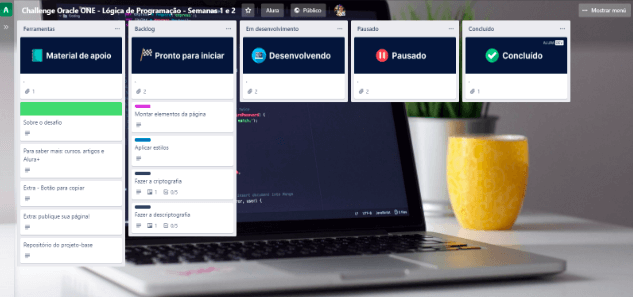 Imagem do Trello da Sprint 01